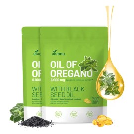 Vvivonu - Aceite De Orégano 6000mg 300 Cápsulas - Top Quality