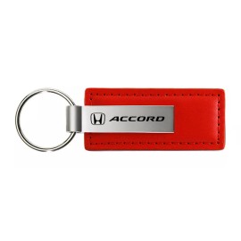 Honda Accord Leather Keychain (Red)
