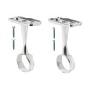 Generic Chrome Ceiling-Mount Bracket for 19mm Curtain Pole, Pack of