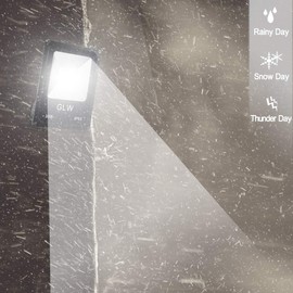 GLW 12V~60V 30W LED Flood Light Outdoor Waterproof IP65 Super Bright Outdoor Light LED Energy Saving Work Light 6000K 2700LM Daylight White 150W Halogen Lamp Equivalent