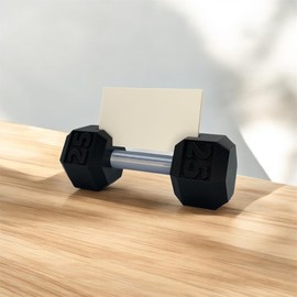 Dumbbell Business Card Holder – Unique Fitness-Inspired Desk Accessory, Perfect for Gym Owners, Trainers, and Fitness Enthusiasts