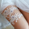 Blausky 1 Pair Bridal Garter, Lace Flowers Garter, Women's Lace