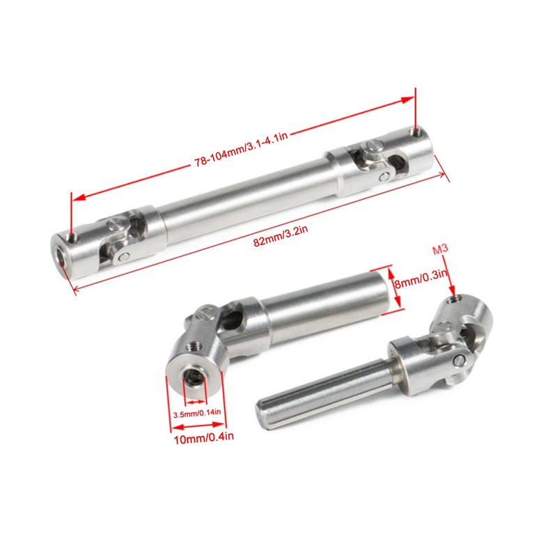 RC Center Drive Shaft Adjustable Rustproof Lightweight Wear Resistant Rugged