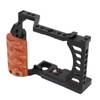 Camera Cage with Wooden Handle for Alpha A7C ILCE 7C