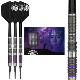 Target Japan PRIME SERIES SIRIUS G3 MAX 90% 2BA SOFT TIP DARTS | 90% Tungsten K-Flex 2BA Soft Tip Dart Set, 21.5G | K-Flex No.6 Shape Flights and Shafts, 2BA Black Pixel Tip (Srius G3 MAX)