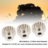 3PCS Metal Motor Gears with Set Screws M0.6 Module 3.175mm