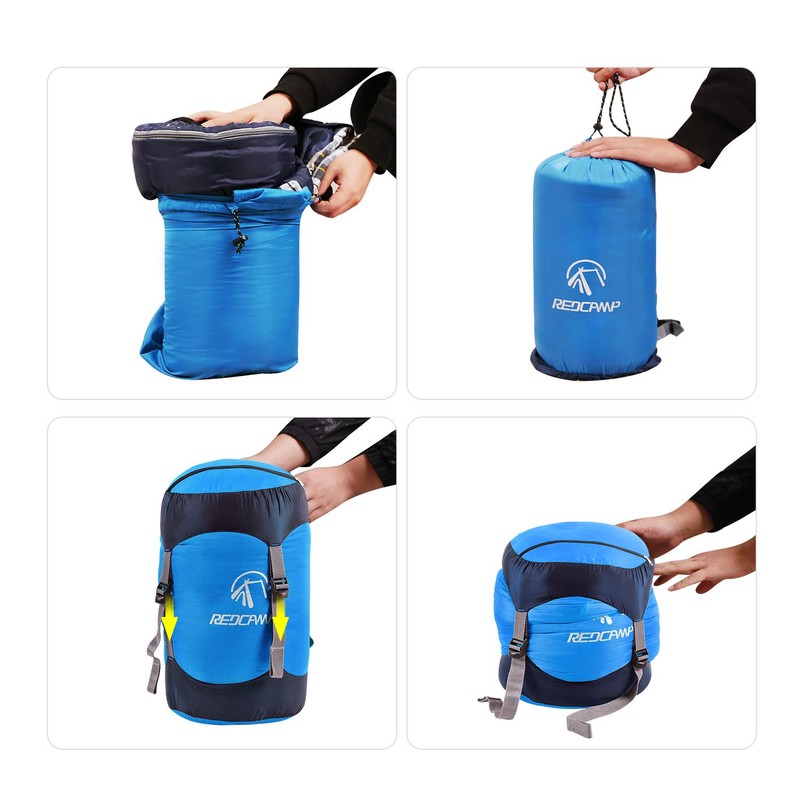 REDCAMP 25L Nylon Compression Stuff Sack for Sleeping Bag, Lightweight