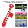 Stainless Steel Bike Umbrella Stand, 360° Adjustable Telescopic Outdoor Umbrella
