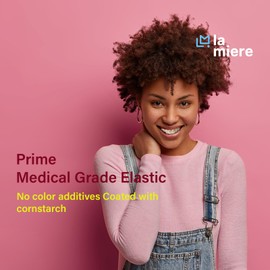 Neon Non-Latex 100 counts Intraoral Elastic Bands Orthodontic Elastics Dental Rubber Bands Made in US Medium 1/8'', Neon