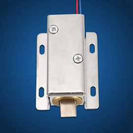 Electric Lock,DC 12V Solenoid door Safe Lightweight Small Size Cabinet Drawer Latch Lock Electric Security lock for Door, Window, Box, Cabinet