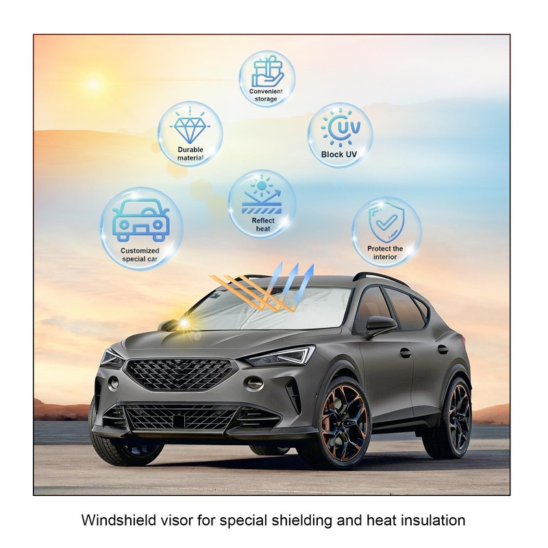 BIXUAN BIXUAN Golf8 Sonnenschutz kompatibel mit VW Golf 8 MK8