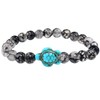 YooAi Turquoise Bracelet Turtle Bracelet Nature Stone Yoga Beads Bracelets