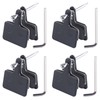 LEONTOOL 4 Pairs Bike Brake Pads, Resin Semi-Metallic Bicycle Disc