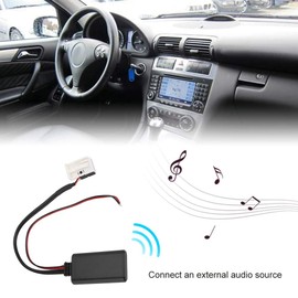 Akozon Audio Cable 12 Pin Bluetooth Adapter Aux Audio Cable for Class W169 / B-Class W245 / C-Class W203 / CLK Class W209 / GL Class X164 / M-Class W164 / R-Class W251 Wiring Harnesses