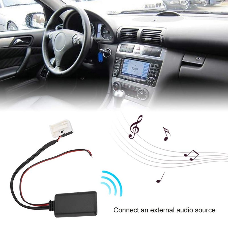 Akozon Audio Cable 12 Pin Bluetooth Adapter Aux Audio Cable
