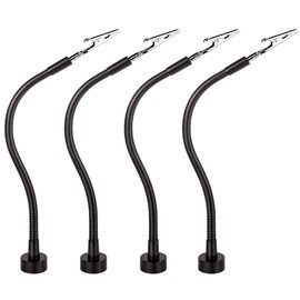 Yhwocd 4 Pieces Magnetic Helping Hands Soldering, Soldering Helping Hand with Flexible Gooseneck Metal Arms with Adjustable Alligator Clips