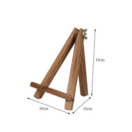 Operitacx 1pc Wooden Phone Stand Compact Tripod Display Holder for Smartphones and Tablets Design for Painting Video Calls and Desktop Use
