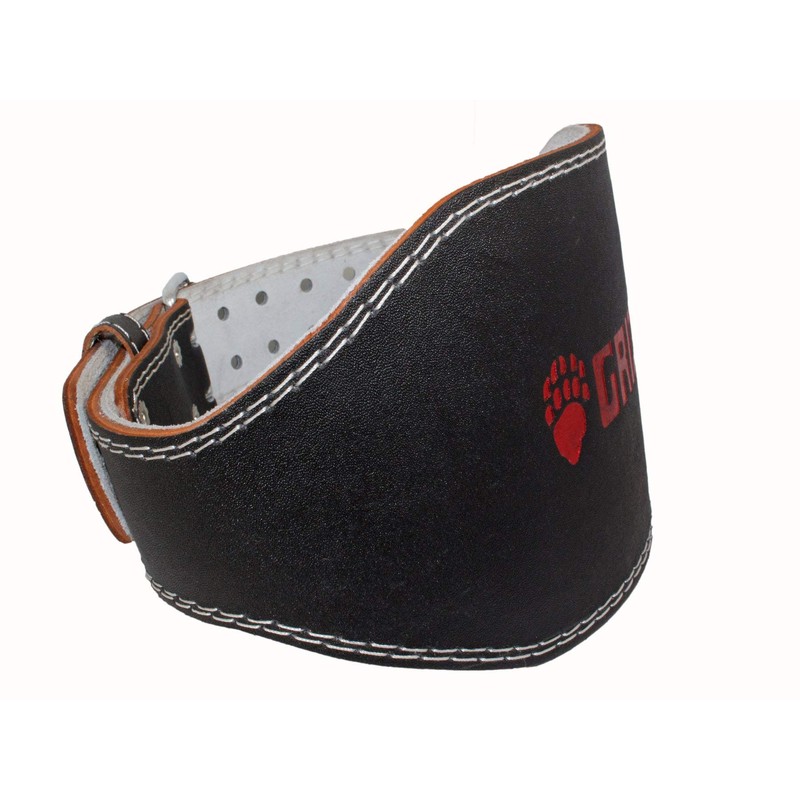 Grizzly Fitness 4" Enforcer Padded Genuine Leather Pro Weight Belt
