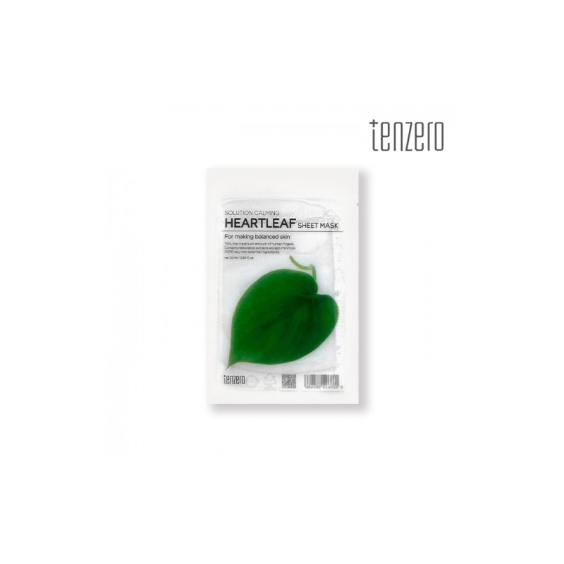 TenZERO Solution Calming Houttuynia Cordata Sheet Mask 25ml x 10ea