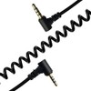 Seadream Coiled 2.5mm to 3.5mm Audio Cable,Double Angled 90 Degree