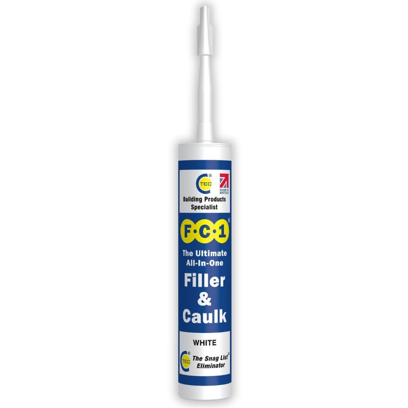 12 x C-Tec FC1 Unique All-In-One Filler and Caulk White