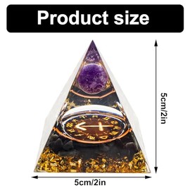 VBNZBK VBNZBK Orgonit Pyramide Kristalle Pyramide Gro? Edelsteine Pyramiden Sternzeichen Esoterik Sternzeichen Geschenke 12 Constellation, Meditation Deko Esoterik Deko (Schtze)