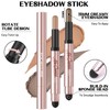 FOCALLURE 2PCS No Crease Eyeshadow Stick,Shimmer and Matte Cream Eyeshadow