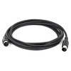 Monoprice MIDI Cable - 10 Feet - Black with Keyed 5-pin DIN Connector, Molded Connector Shells