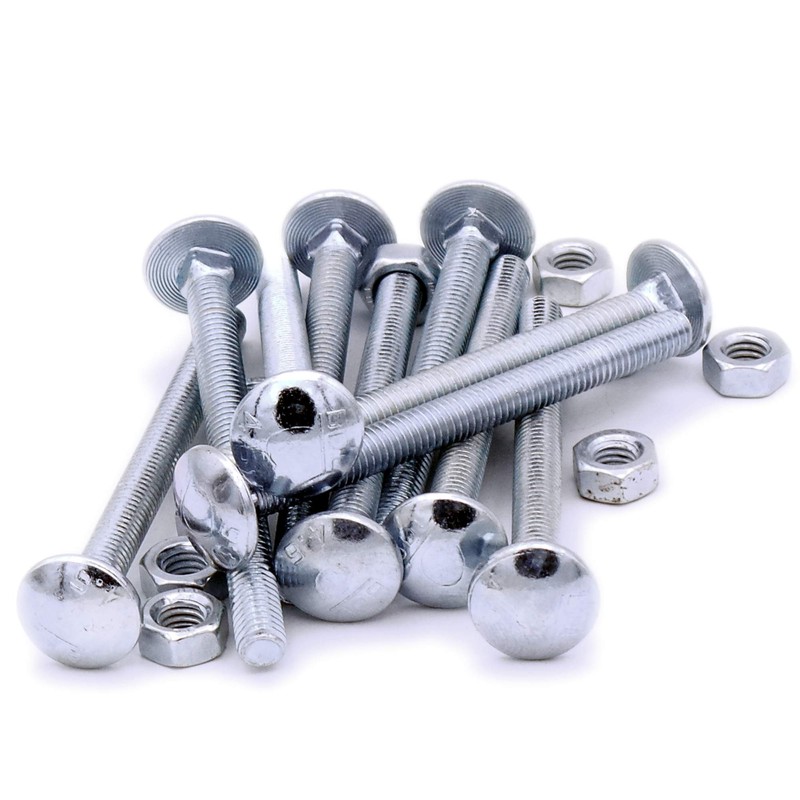 M8 (8mm x 100mm) Cup Square Carriage Bolt & Nut