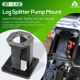 31-272 Log Splitter Pump Mount for Hydraulic Log Splitter 8hp-15hp, Log Splitter Replacement Brackets for SpeeCo Splitmaster Oregon Husky 28, 33, 34 and 35 Ton Units
