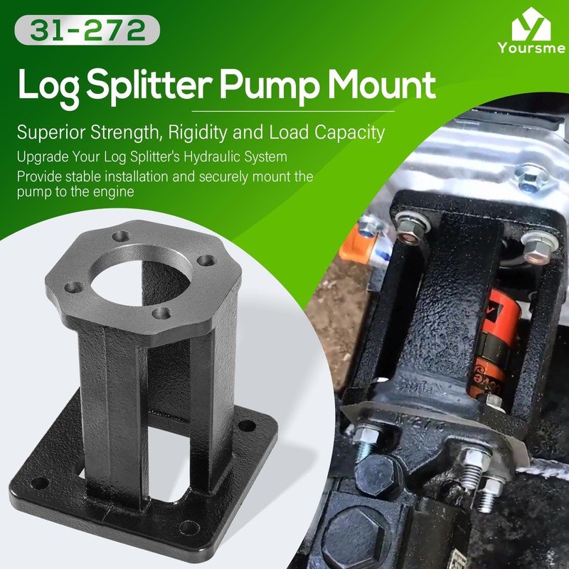 31-272 Log Splitter Pump Mount for Hydraulic Log Splitter 8hp-15hp,