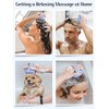 HEETA Silicone Bristles Scalp Scrubber & Massager for Hair Growth,