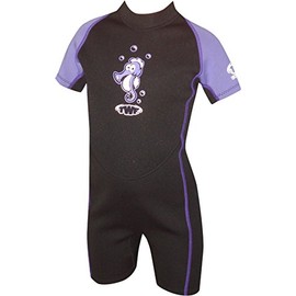 TWF Men's TWF Kids Seahorse Wetsuit Lilac 7 8 Year, Lilac, 3 Manufacturer Size K08 UK