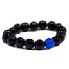 Thin Blue Line Bead Bracelet - for Police Support