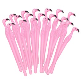 20pcs Flamingo Gel Ink Pens 0.5 mm Black Ink Novelty Pens for Child, Women, Coworkers Kids Office School Home Wedding Bridal Shower Students Teachers Employees Gifts Party Supplies (Pink 20pcs)