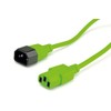 ROLINE Apparatus Connection Cable IEC 320 C14 - C13 Green