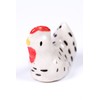 redchocol8® Ceramic Tiny White Chicken Figurines Animals Miniature Outdoor Gift