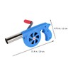 Kisangel Bbq Air Blower Hand-cranking Fan for Outdoor Cooking Portable