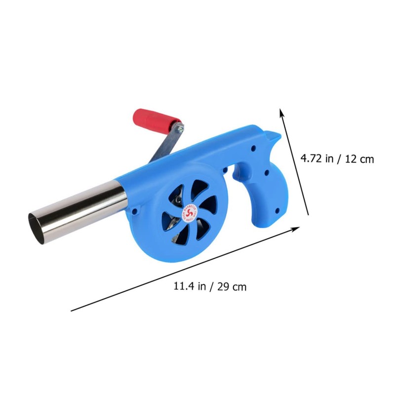 Kisangel Bbq Air Blower Hand-cranking Fan for Outdoor Cooking Portable