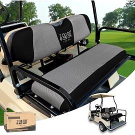 10L0L Universal Golf Cart Rear Seat Cover Dress UP Older Golf Cart Durable Breathable Material Fit Like a Glove for Yamaha, EZGO and Club Car, Easy to Install
