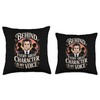 Behind Every Great Character is My Voice Design Throw Pillow