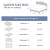 Sasttie Queen Comforter Set, 7-Piece Bed in a Bag, Pintuck