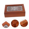 ABOOFAN Wooden Tea Bag Organizer with Compartments Stylish Storage Box