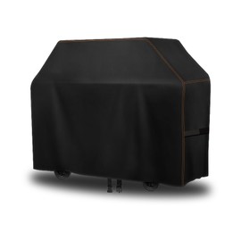 NEVERLAND BBQ Cover - 420D Oxford Large Barbecue Cover Waterproof, Windproof, Rip-Proof and UV Resistant Heavy Duty Barbecue Covers Gas BBQ Grill Cover with Click-Close Straps(147L x 61W x 122H cm)