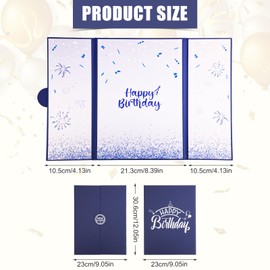 Birthday Signature Guest Book, Greeting Card Display Big Happy Birthday Signing Card Large Greeting Card Guest Book Birthday Party Decorations Birthday Gifts for Girls Women (Type B)