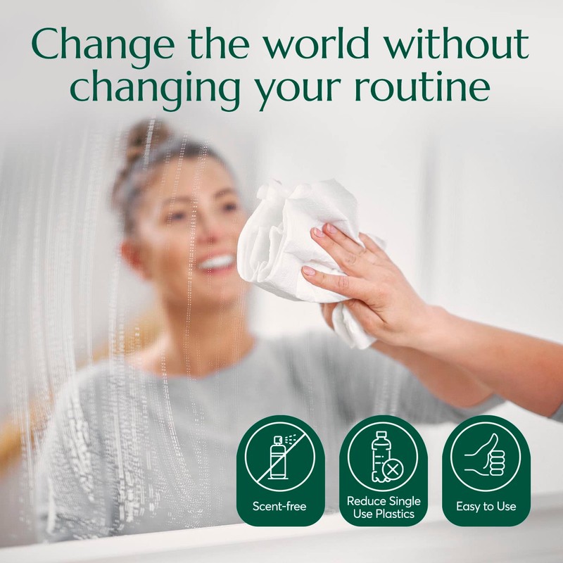 CLEANOMIC Glass and Mirror Cleaning Tablets (6 Pack) - All-Purpose