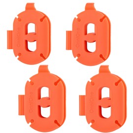 OnniOne Powerful Magnets Temperature Probe Spool for BBQ Thermometer, Securely Attached to Grill, Meat Probe Organizer for Tangled Probes, Keeping Neat, Portable - Grilling Gifts for Men Dad（4-Pack）