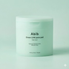Aviv ABIB GREENLHA Pore Pad Clear Touch 210ml / 60pads ABIBGREENLHA / 아비브 그린 LHA 모공 패드 클리어 터치 210ml / 60pads ABIBGREENLHA 그린라하