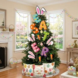 HunnmingRe 17 Pcs Valentines Day Decoration Tree Ornament Extra Large Love Tree Topper Valentine Pillow Cover Romantic Wood Heart Ornament Picks Red for Wedding Holiday Party Anniversary Decor