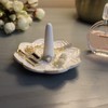 RUIMIC Ceramic White Mandala Jewelry Holder Decorative Ring Holder/Trinket Tray